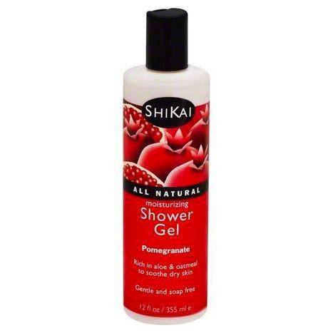 ShiKai Shower Gel, Moisturizing, Pomegranate - 12 Ounces
