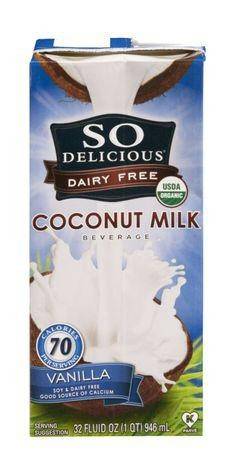 So Delicious Coconut Milk Beverage, Vanilla - 32 Ounces