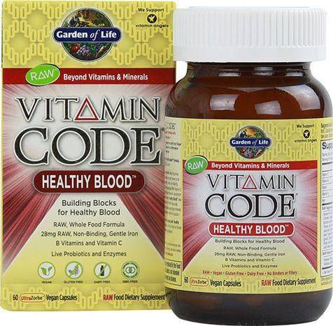 Garden of Life Vitamin Code Healthy Blood - 60 Vegan Capsules