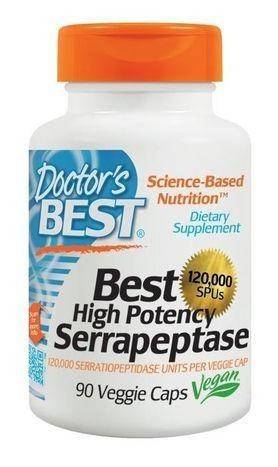 Doctor's Best High Potency Serrapeptase - 90 Count