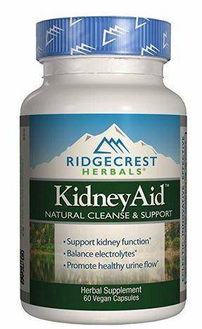 RidgeCrest Kidneyaid, Herbal Cleanse and Support - 60 Vegan Cpasules