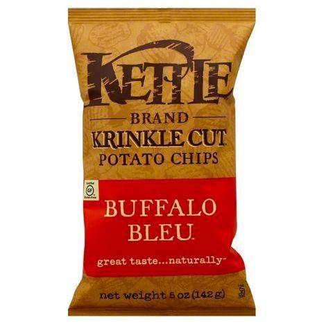 Kettle Krinkle Cut Potato Chips, Buffalo Bleu - 5 Ounces