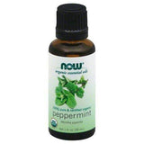 Now Organic Essential Oils Peppermint, 100% Pure - 1 Ounce