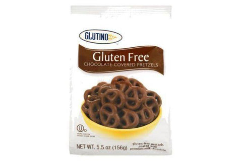 Glutino Pretzels, Fudge Covered, Gluten Free - 5.5 Ounces