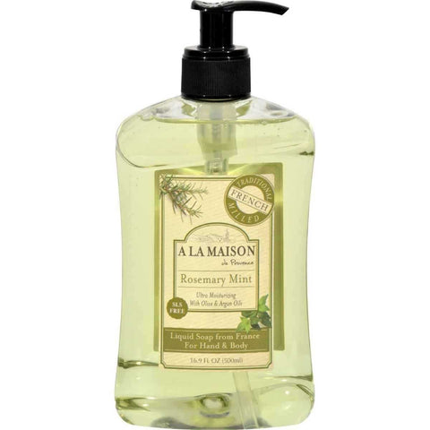 A La Maison Rosemary Mint Liquid Soap For Hand & Body-16.9 Oz