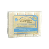 A La Maison Hypoallergic Unscented Vegetable Glycerin Soap 4 Bars-14 Oz