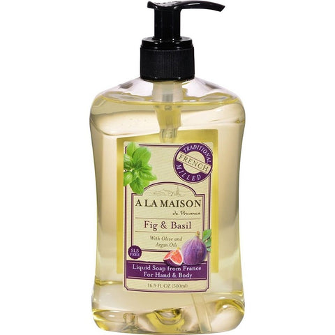 A La Maison Fig & Basil Liquid Soap For Hand & Body-16.9 Oz