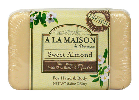 A La Maison Sweet Almond With Shea Butter & Argan Oil Soap For Hand & Body-8.8 Oz