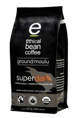 Ethical Bean Coffee Coffee, Arabica, Ground, French Roast, Superdark - 227 Grams