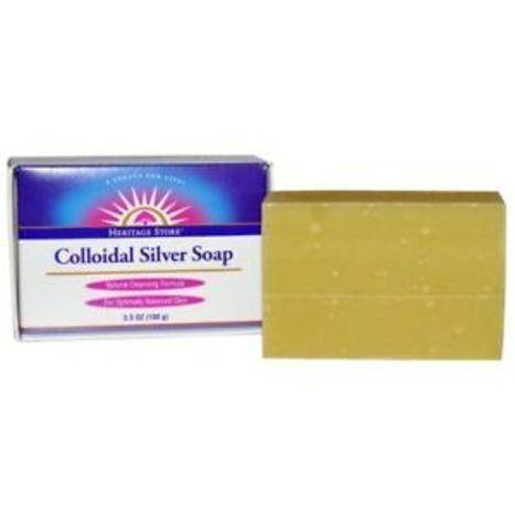 Heritage Store Colloidal Silver Bar Soap