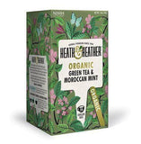 Heath and Heather Organic Green Tea and Moroccan Mint - 20 Count