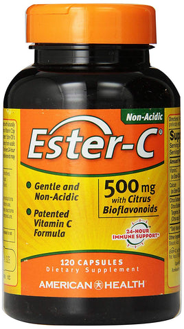 American Health Ester-C 500 Mg With Citrus Bioflavonoids-120 Capsules