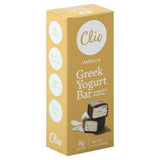 Clio Yogurt Bar, Greek, Vanilla - 1.76 Ounces