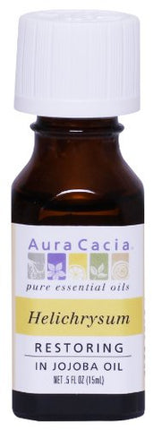 Aura Cacia Helichrysum Restoring in Jojoba Oil-0.5 Oz