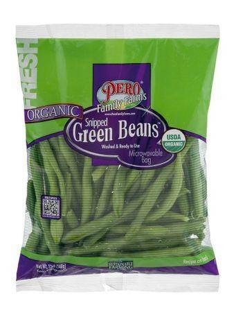 Pero Green Beans, Snipped, Organic - 12 Ounces