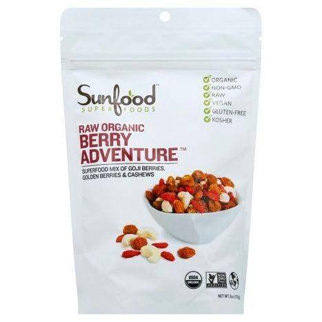 SunFood Superfoods Superfood Mix, Organic, Raw, Berry Adventure - 6 Ounces