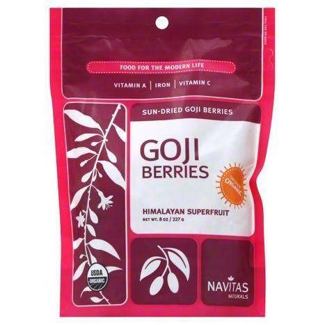 Navitas Goji Berries, Sun-Dried - 8 Ounces