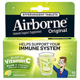 Airborne Original Immune Support Lemon-Lime Flavor-10 Effervescent Tablets