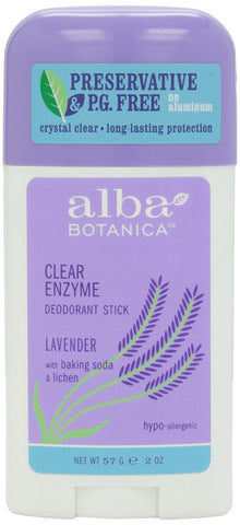 Alba Botanica Clear Enzyme Deodorant Lavender-2 Oz