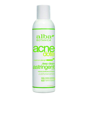 Alba Botanica Acne Dote Deep Clean Astringent-6 Oz