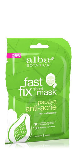 Alba Botanica Fast & Fix Sheet Mask Papaya Anti Acne-1 Mask