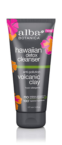 Alba Botanica Hawaiian Detox Cleanser Anti-Pollution Volcanic Clay-6 Oz