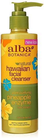 Alba Botanica Hawaiian Facial Cleanser Pore Purifying Pineapple Enzyme-8 Oz