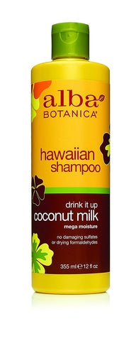 Alba Botanica Hawaiian Shampoo Drink It Up Coconut Milk-12 Oz