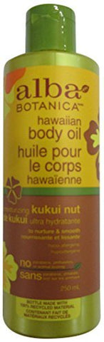 Alba Botanica Hawaiian Body Oil Kukui Nut-8.5 Oz