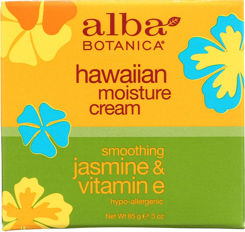 Alba Botanica Hawaiian Moisture Cream Jasmine & Vitamin E-3 Oz