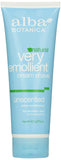 Alba Botanica Very Emollient Cream Shave Unscented-8 Oz