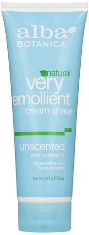 Alba Botanica Very Emollient Cream Shave Unscented-8 Oz