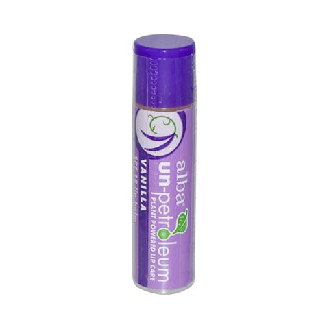 Alba Botanica Un Petroleum Lip Balm SPF 18 Vanilla-0.15 Oz