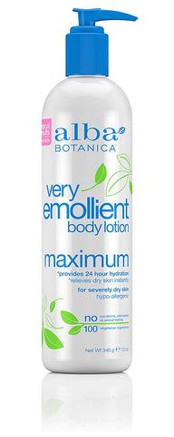 Alba Botanica Very Emollient Body Lotion Maximum-12 Oz