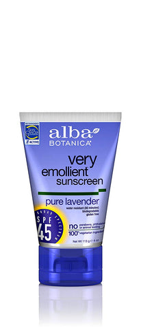 Alba Botanica Very Emollient Sunscreen Sport Spray Broad Spectrum SPF 40-4 Oz