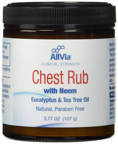 All Via Chest Rub With Neem, Eucalyptus & Tea Tree Oil-3.77 Oz