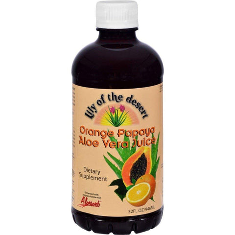 Lily Of The Desert Aloe Vera Juice Orange Papaya-32 Oz