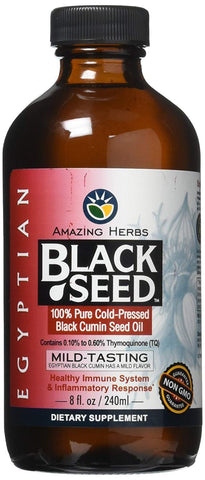 Amazing Herbs Black Seed Black Cumin Seed Oil Egyptian-8 Oz Note: Need To Be Refrigerated