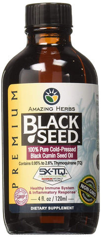 Amazing Herbs Black Seed Black Cumin Seed Oil Premium-4 Oz Note: Need To Be Refrigerated