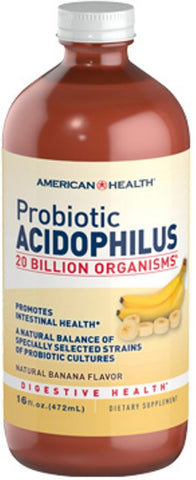 American Health Probiotic Acidophilus 20 Billion Organisms Banana Flavor-16 Oz Note: Need To Be Refrigerated