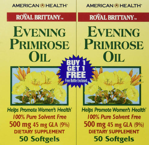 American Health Evening Primrose Oil 500 Mg Buy 1 Get 1 Free-50 Softgels