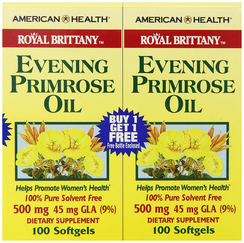 American Health Evening Primrose Oil 500 Mg Buy 1 Get 1 Free-100 Softgels