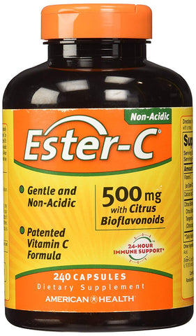 American Health Ester-C 500 Mg With Citrus Bioflavonoids-240 Capsules