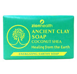 Zion Health Ancient Clay Coconut Shea Energizing Earthy Soap-6 Oz