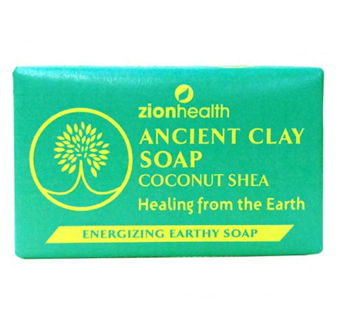 Zion Health Ancient Clay Coconut Shea Energizing Earthy Soap-6 Oz