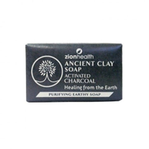 Zion Health Ancient Clay Activated Charcoal Purifying Earthy Soap-6 Oz