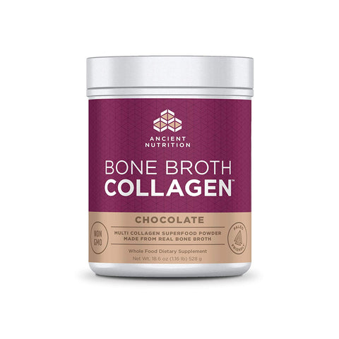 Ancient Nutrition Bone Broth Collagen Chocolate Flavor-18.6 Oz