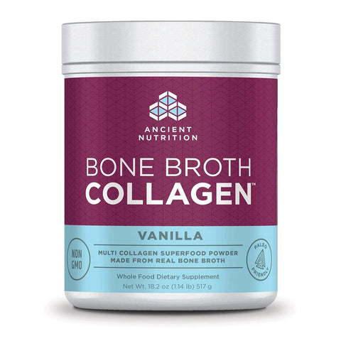 Ancient Nutrition Bone Broth Collagen Vanilla Flavor-18.2 Oz