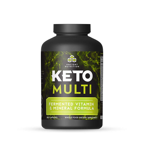 Ancient Nutrition Keto Multi Fermented Vitamin & Mineral Formula-180 Capsules