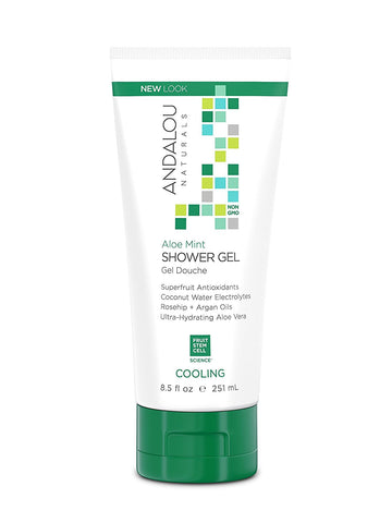 Andalou Naturals Aloe Mint Shower Gel Cooling-8.5 Oz